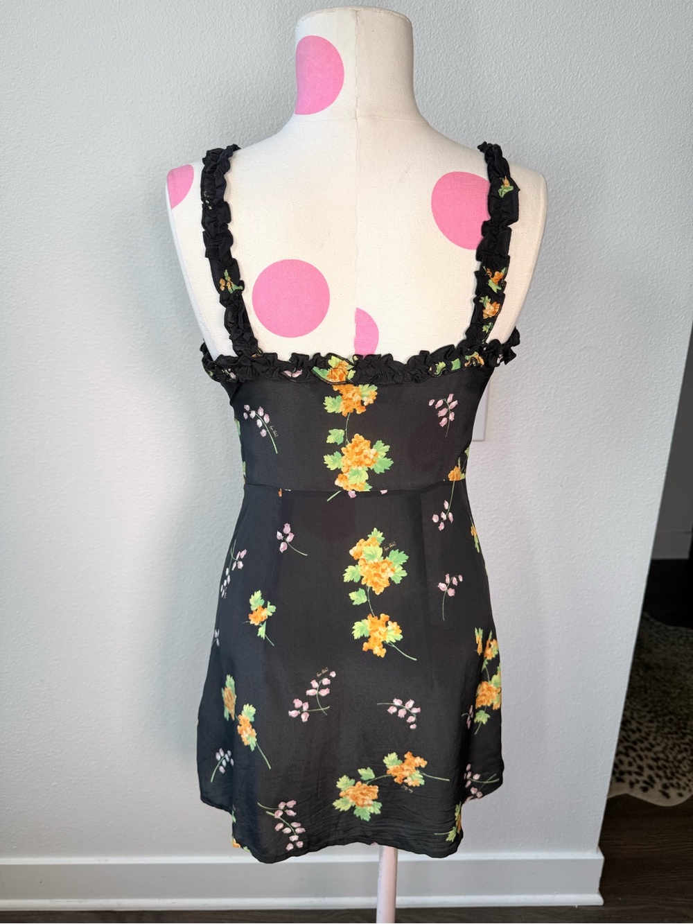 Realisation Par Julia Mini Dress in Blossom Floral Silk XS - Picture 5 of 13